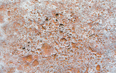 background texture-close up of rusty iron ore in Massachusetts