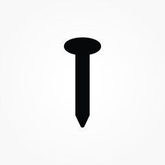 Nail icon vector style illustration