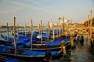 Gondolas at the Gran Canal