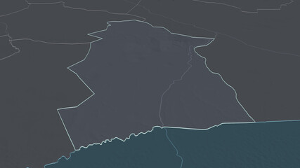 Mandoul, Chad - outlined. Administrative