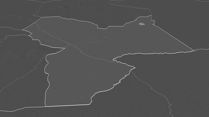 Moyen-Chari, Chad - outlined. Bilevel