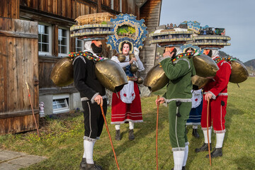 Silvesterchlausen or New Year’s Mummers Processions. Its part of the Silvesterchlausen tradition of greeting for the New Year in the Canton of Appenzell, Switzerland