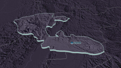 Risaralda, Colombia - extruded with capital. Administrative