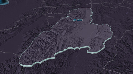 Tolima, Colombia - extruded with capital. Administrative
