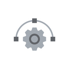 Obraz premium Illustrator settings colored icon