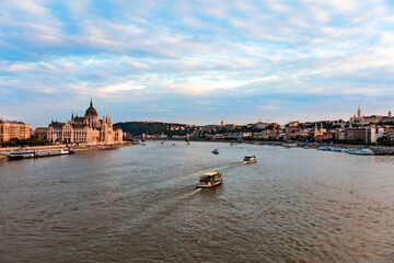 view of the danube river in budapest
