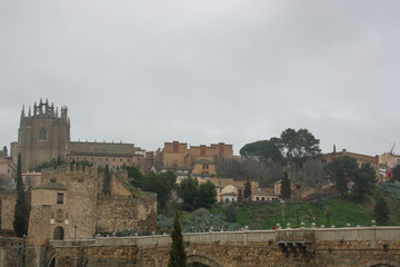Obraz premium panoramic view of Toledo town in Spain