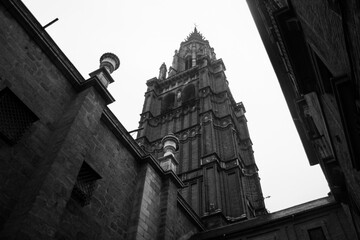 tower of Toledo Cathedral in Spain
