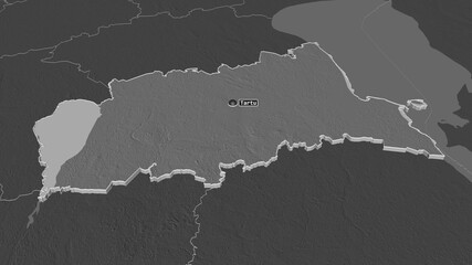 Tartu, Estonia - extruded with capital. Bilevel