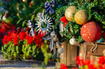 Fototapeta na wymiar christmas tree decoration - Enfeites de Natal de Gramado - RS