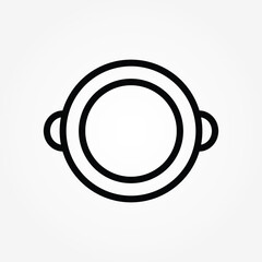 outline pot symbol icon vector illustration