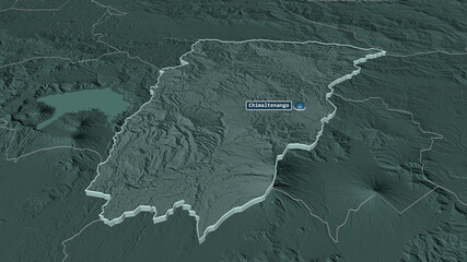 Chimaltenango, Guatemala - extruded with capital. Administrative