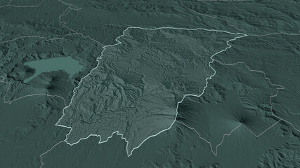 Chimaltenango, Guatemala - outlined. Administrative