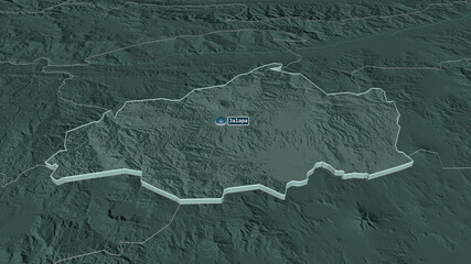 Jalapa, Guatemala - extruded with capital. Administrative