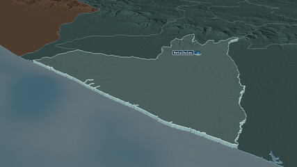 Retalhuleu, Guatemala - extruded with capital. Administrative