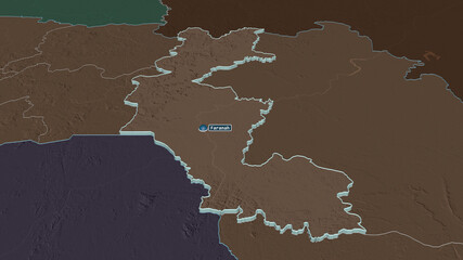 Faranah, Guinea - extruded with capital. Administrative