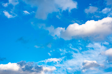 Blue sky with white clouds
