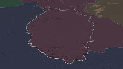 Upper Takutu-Upper Essequibo, Guyana - outlined. Administrative