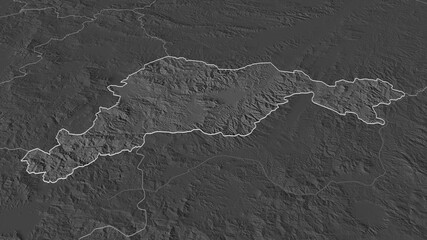 El Paraíso, Honduras - outlined. Bilevel