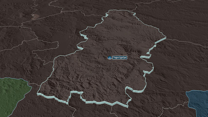Francisco Morazán, Honduras - extruded with capital. Administrative