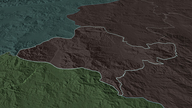 Ocotepeque, Honduras - outlined. Administrative