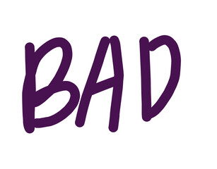  Hand drawn typography sign. 