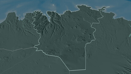 Hálshreppur, Iceland - outlined. Administrative