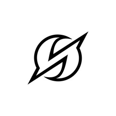 Letter ,S, elegant logo concept symbol template