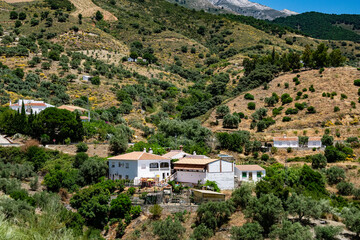 village in the valley, in Spain. 