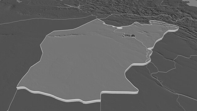 Ninawa, Iraq - extruded with capital. Bilevel