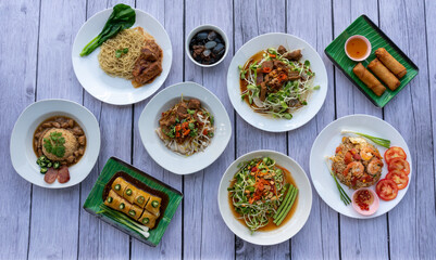 Thai Food Mixed Selections 
