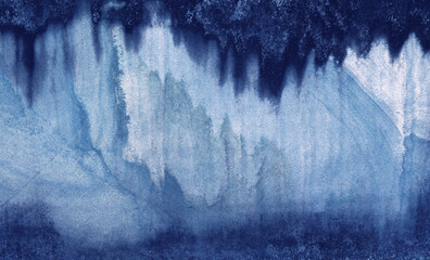 Beautiful Abstract Grunge Decorative Navy Blue Dark Stucco Wall Background. Art Rough Stylized...
