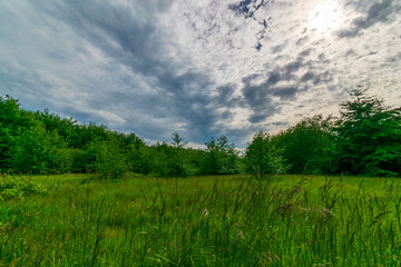 Obraz premium Dark Clouds Forming Over Whidbey Island