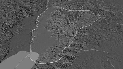 Balqa, Jordan - outlined. Bilevel