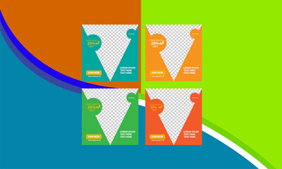 driving school day offer social media post template.