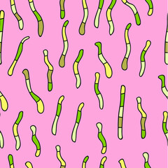 Socks worms vector pattern