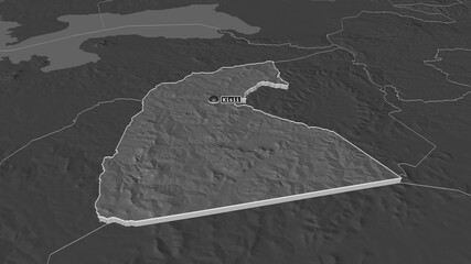 Kisii, Kenya - extruded with capital. Bilevel