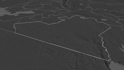 Narok, Kenya - outlined. Bilevel