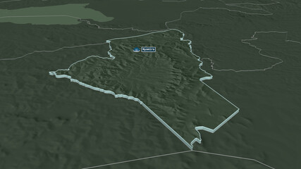 Nyamira, Kenya - extruded with capital. Administrative