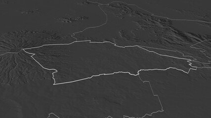 Trans Nzoia, Kenya - outlined. Bilevel
