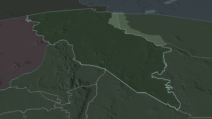 Turkana, Kenya - outlined. Administrative