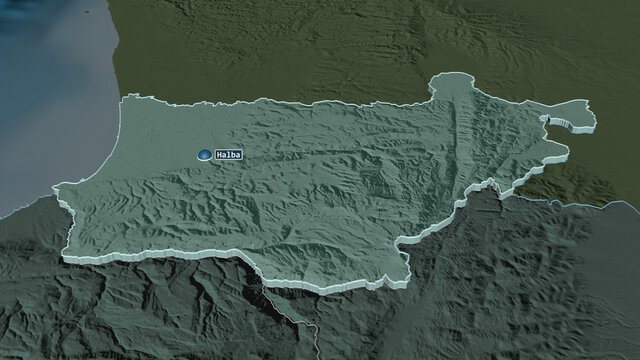 Akkar, Lebanon - extruded with capital. Administrative