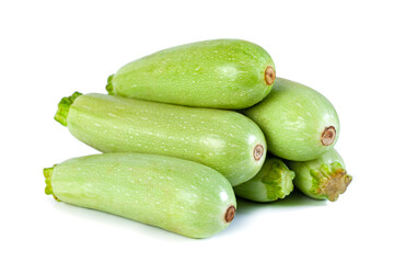 Squash vegetable marrow zucchini isolated on white background