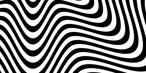 Abstract dark with white op art stripe line design background