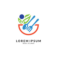 Kitchen, spoon and fork, dining restaurant, food and cafe logo vector. Culinary food symbol/icon design template