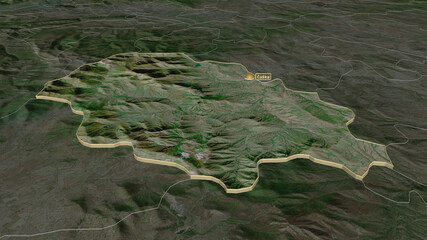 Čaška, Macedonia - extruded with capital. Satellite