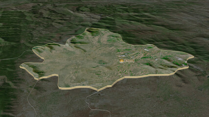 Dolneni, Macedonia - extruded with capital. Satellite