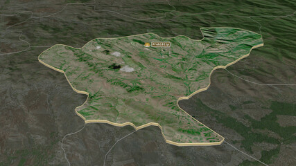 Probištip, Macedonia - extruded with capital. Satellite