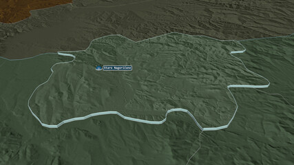 Staro Nagoričane, Macedonia - extruded with capital. Administrative