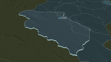 Chikwawa, Malawi - extruded with capital. Administrative